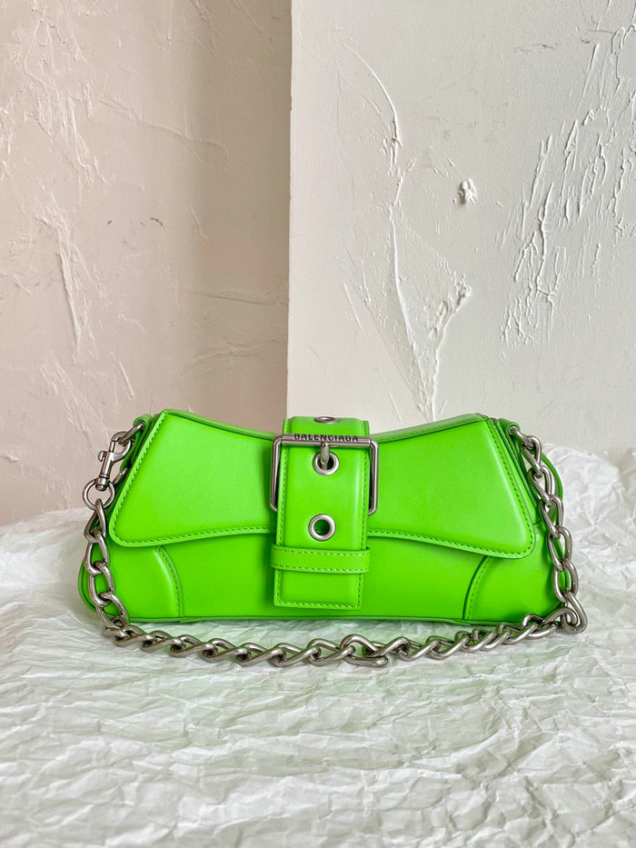 Balenciaga Lindsay Small Leather Shoulder Bag Green B701141