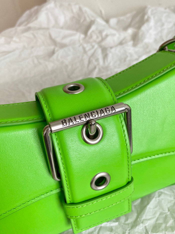 Balenciaga Lindsay Small Leather Shoulder Bag Green B701141