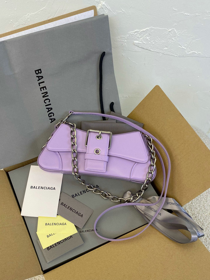 Balenciaga Lindsay Small Leather Shoulder Bag Purple B701141