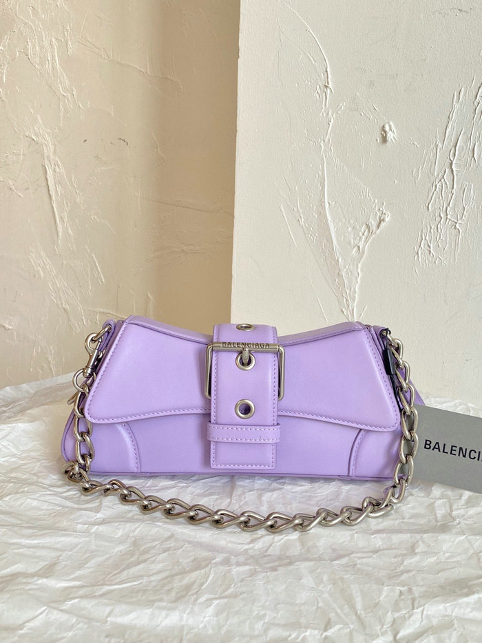 Balenciaga Lindsay Small Leather Shoulder Bag Purple B701141