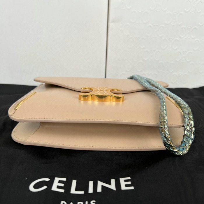 Celine Chain Besace Triomphe Beige C199723