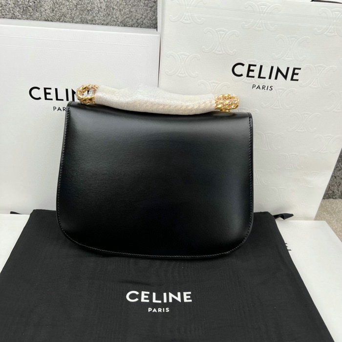 Celine Chain Besace Triomphe Black C199723