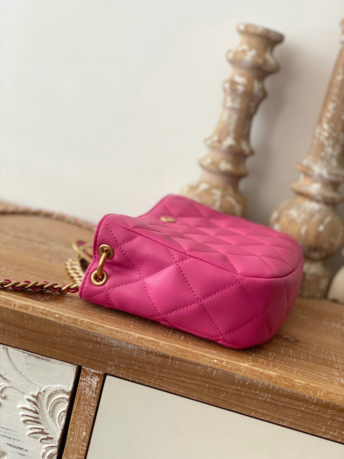 Chanel Hobo Handbag Pink AS3476