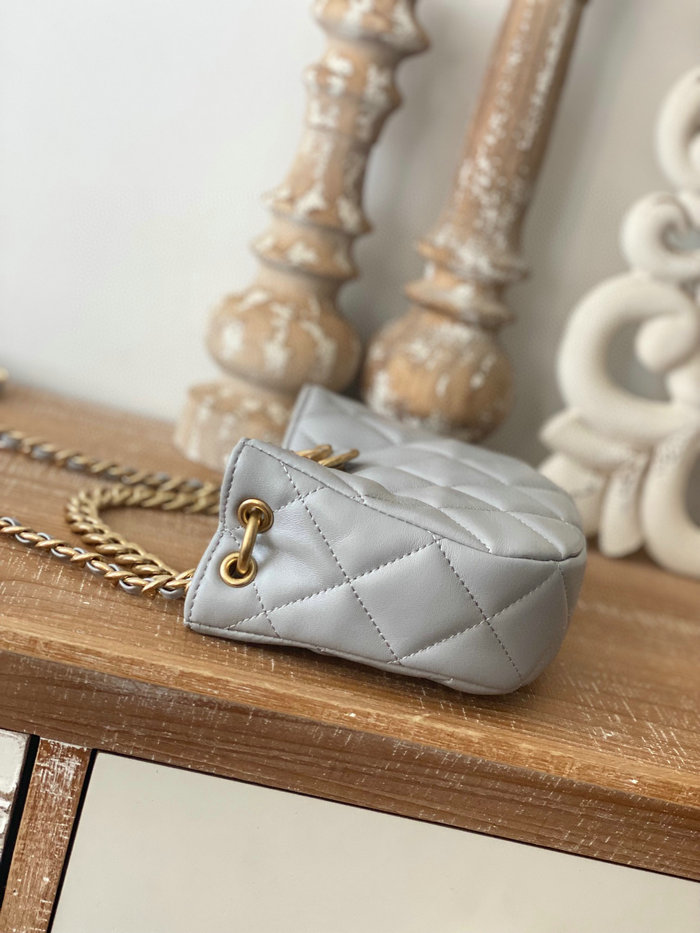 Chanel SMALL HOBO BAG Grey AS3475