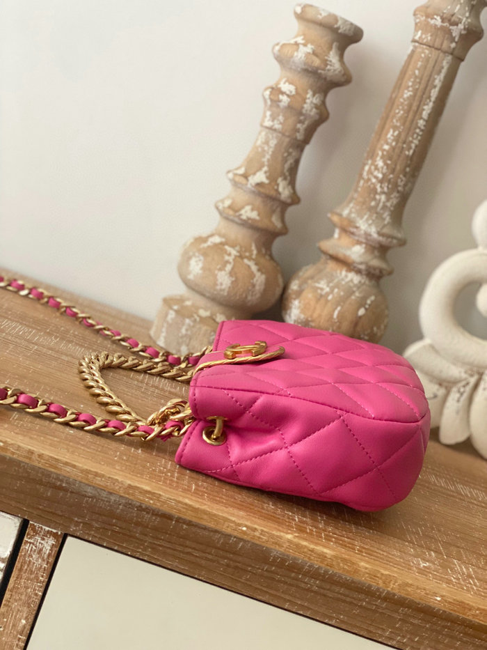 Chanel SMALL HOBO BAG Pink AS3475