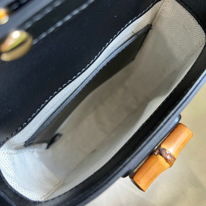 Gucci Bamboo mini handbag Black 702106