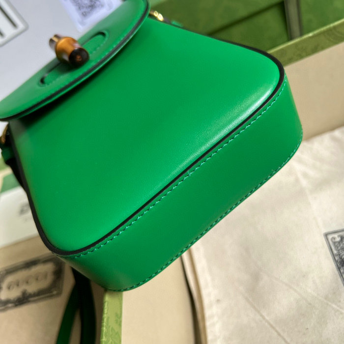 Gucci Bamboo mini handbag Green 702106