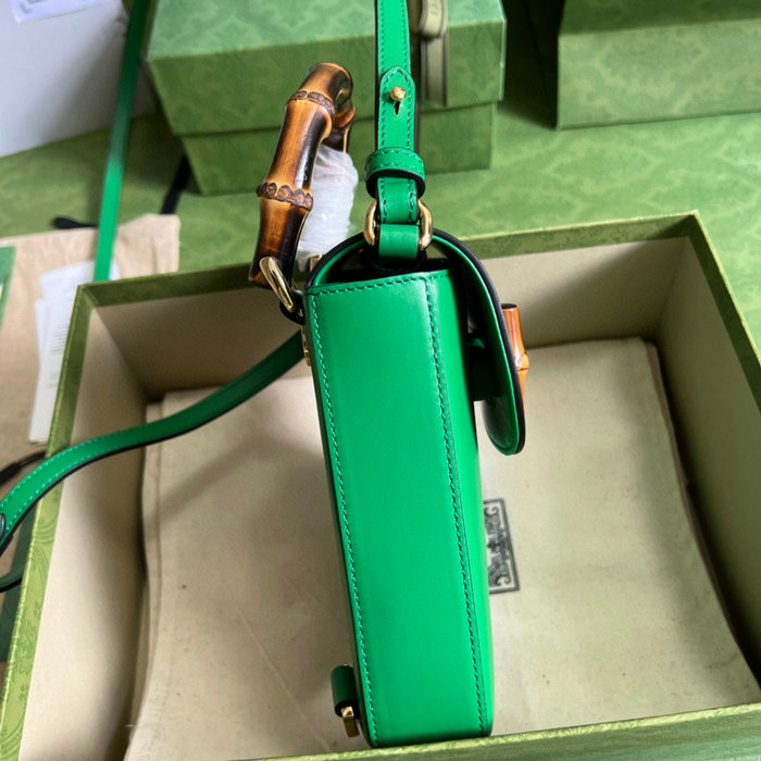 Gucci Bamboo mini handbag Green 702106