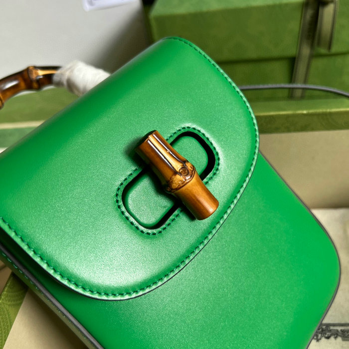 Gucci Bamboo mini handbag Green 702106