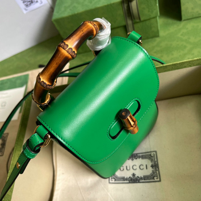 Gucci Bamboo mini handbag Green 702106