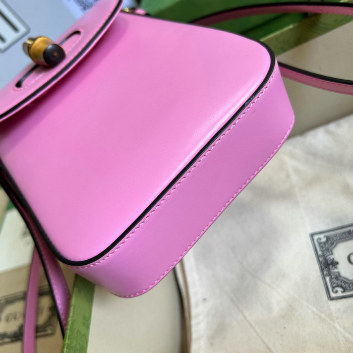 Gucci Bamboo mini handbag Pink 702106