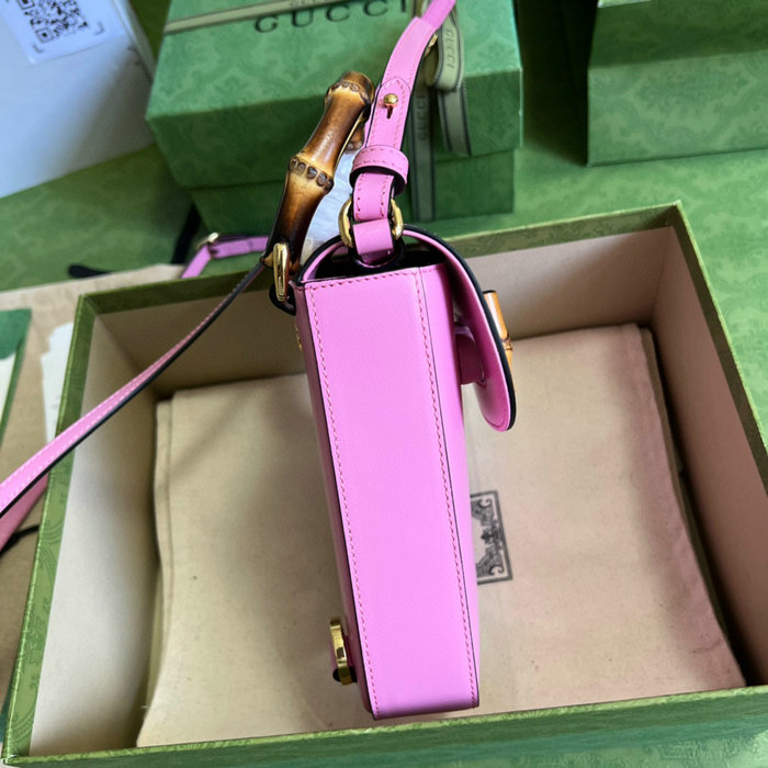 Gucci Bamboo mini handbag Pink 702106