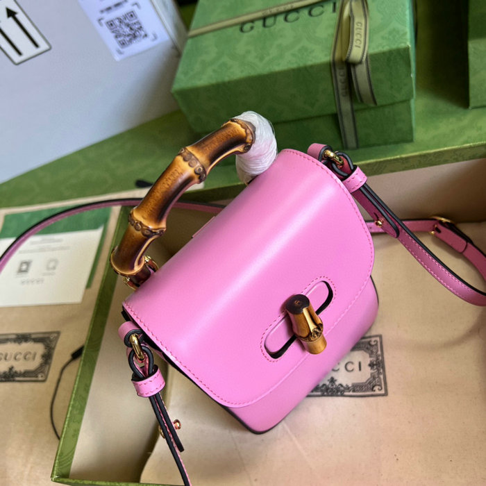 Gucci Bamboo mini handbag Pink 702106