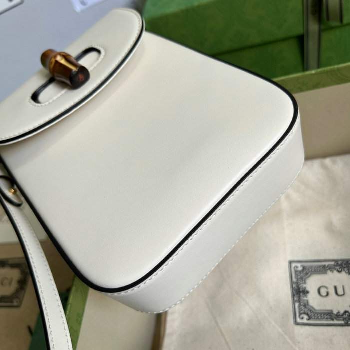 Gucci Bamboo mini handbag White 702106