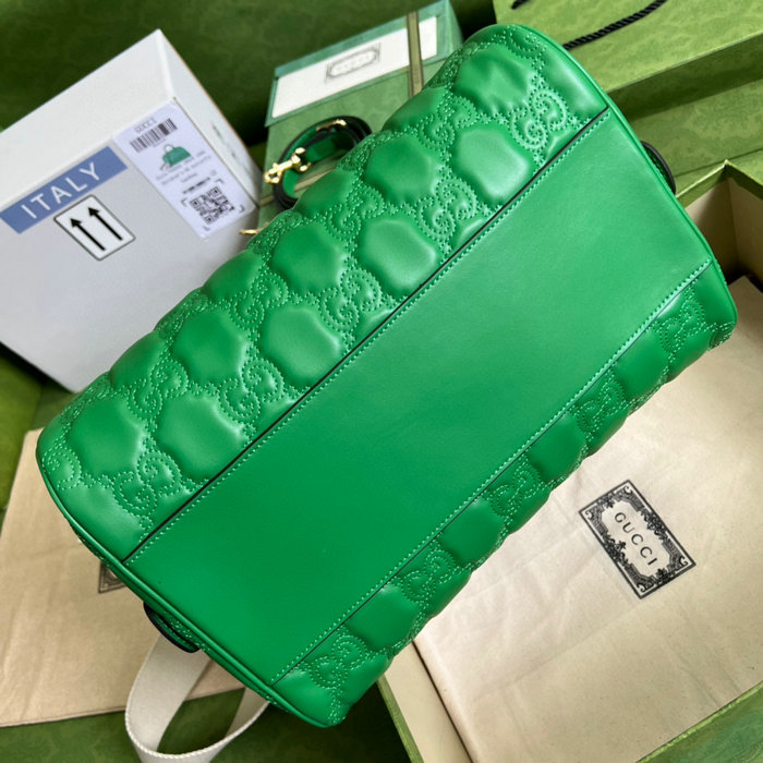 Gucci GG Matelasse leather medium bag Green 702242