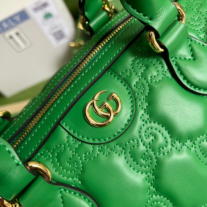 Gucci GG Matelasse leather medium bag Green 702242