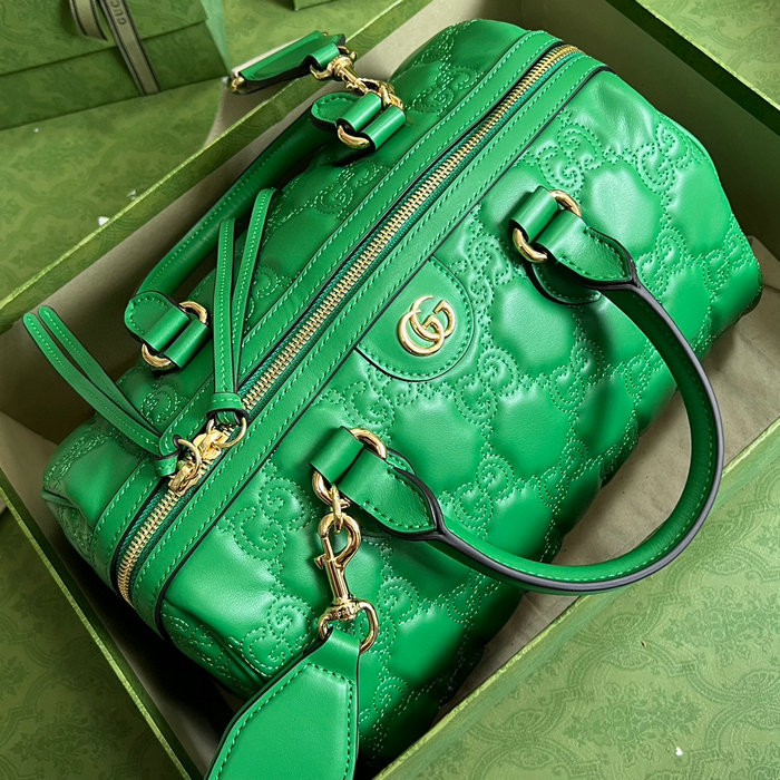 Gucci GG Matelasse leather medium bag Green 702242