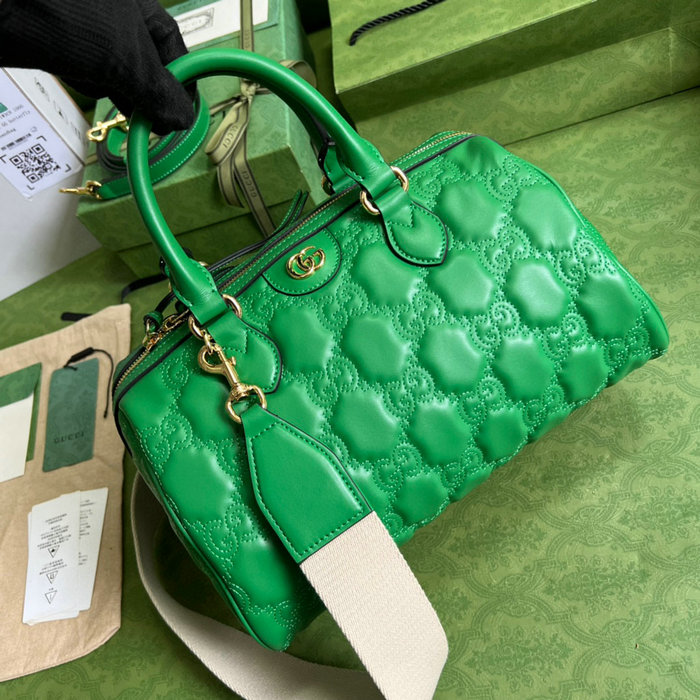 Gucci GG Matelasse leather medium bag Green 702242