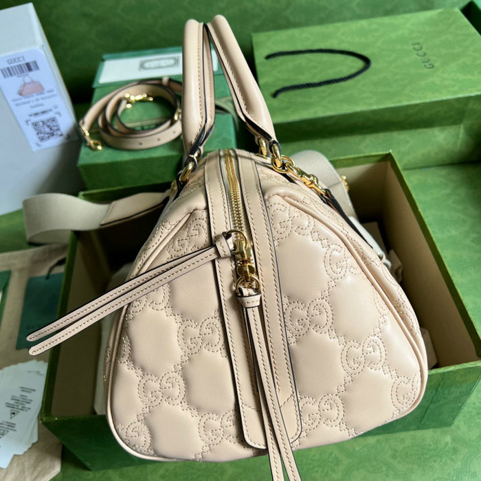 Gucci GG Matelasse leather medium bag Pink 702242