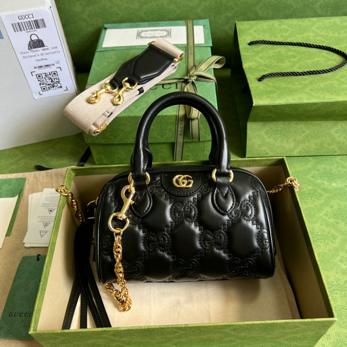 Gucci GG Matelasse leather mini bag Black 702251