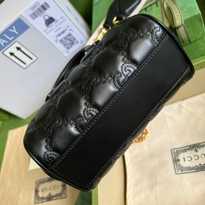 Gucci GG Matelasse leather mini bag Black 702251