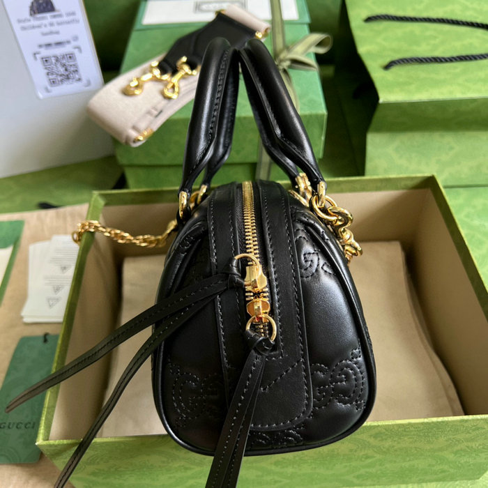 Gucci GG Matelasse leather mini bag Black 702251
