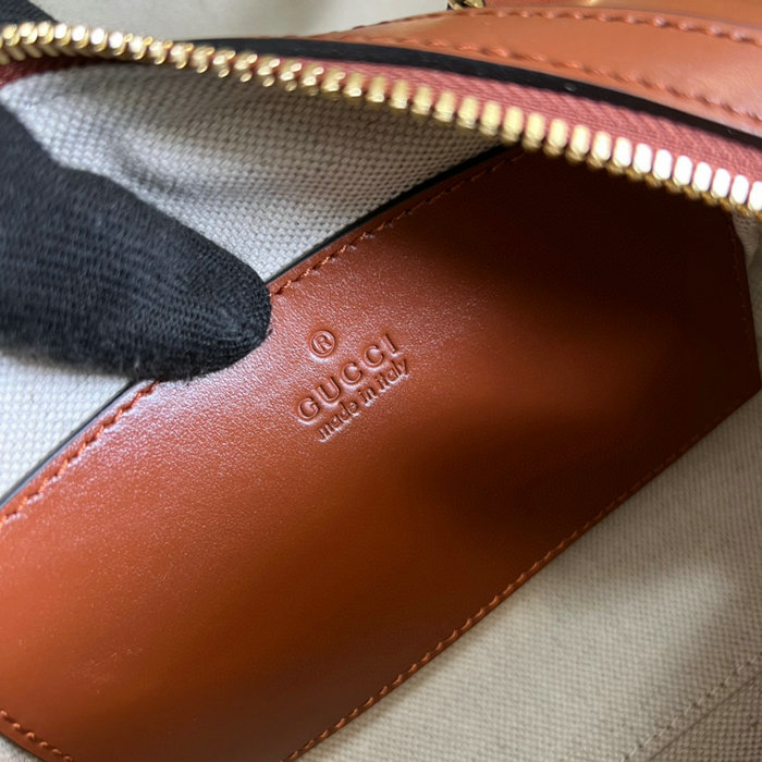 Gucci GG Matelasse leather mini bag Brown 702251