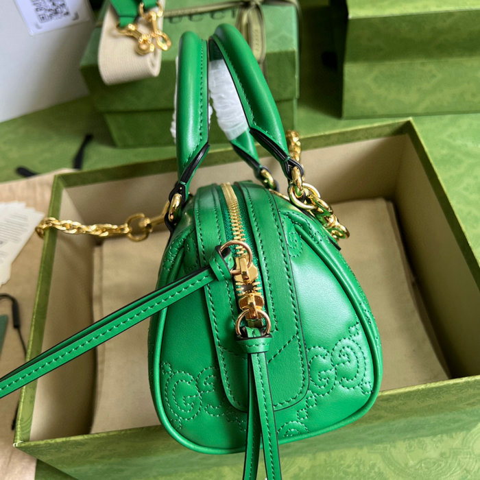 Gucci GG Matelasse leather mini bag Green 702251