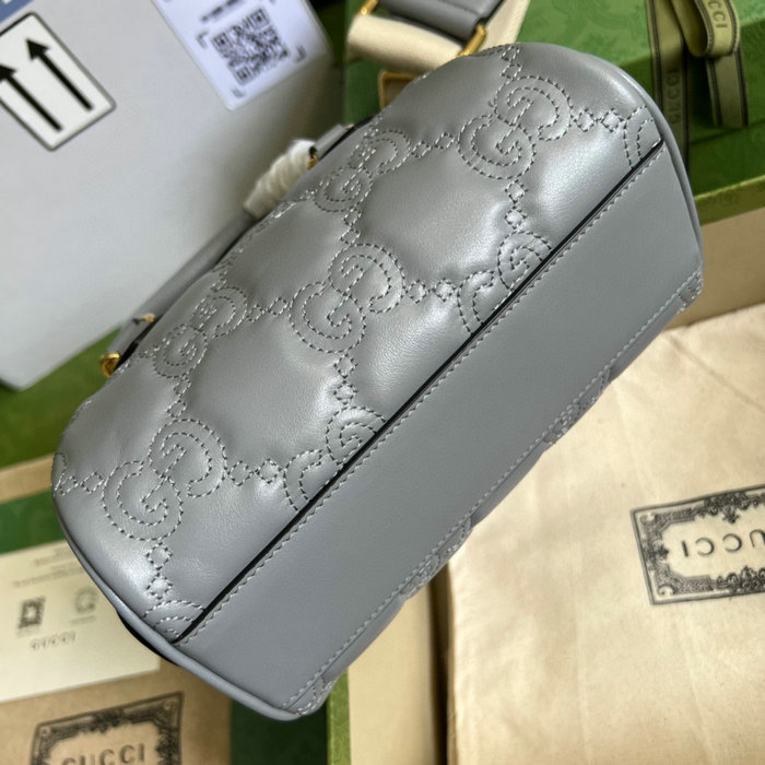 Gucci GG Matelasse leather mini bag Grey 702251
