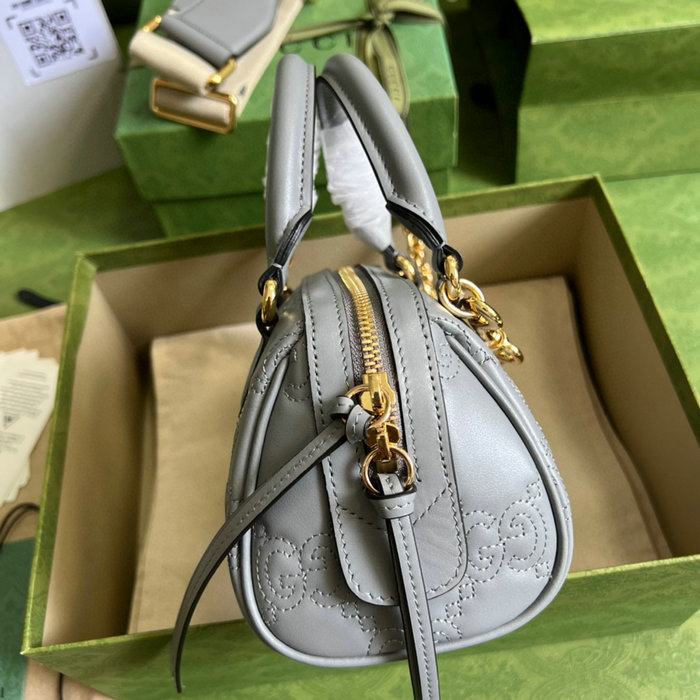 Gucci GG Matelasse leather mini bag Grey 702251