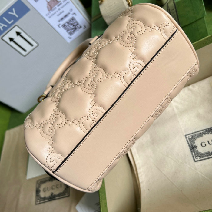 Gucci GG Matelasse leather mini bag Pink 702251