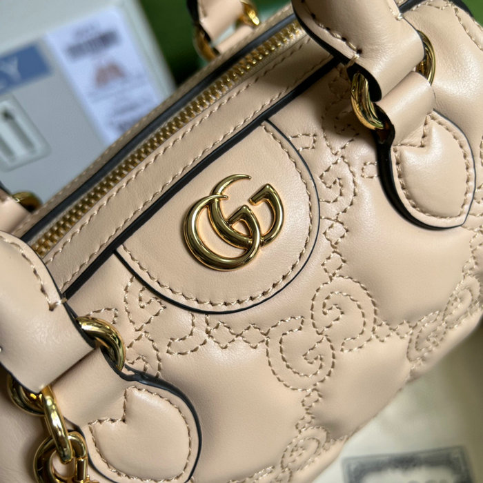 Gucci GG Matelasse leather mini bag Pink 702251