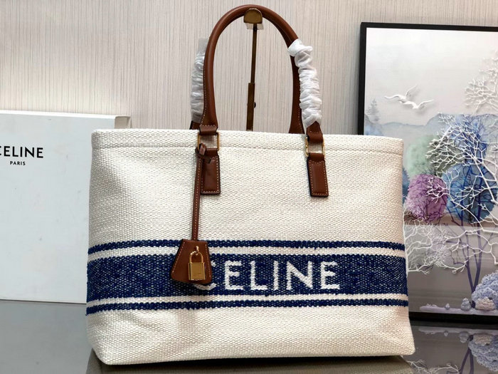 Celine Horizontal Cabas Plein Soleil Bag Blue C190062