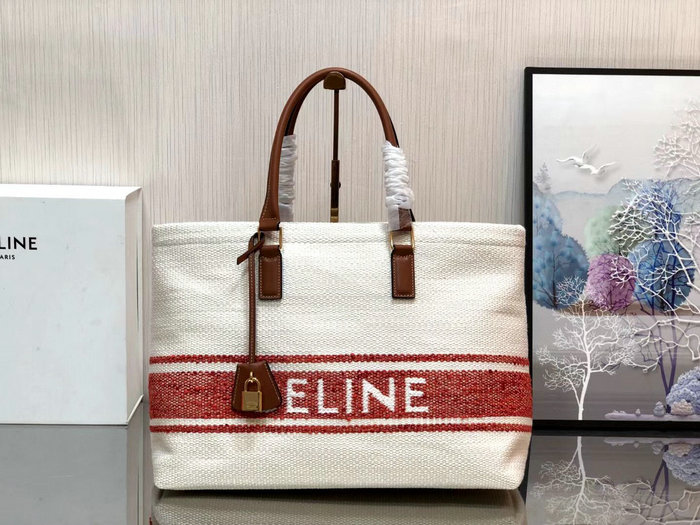 Celine Horizontal Cabas Plein Soleil Bag Red C190062