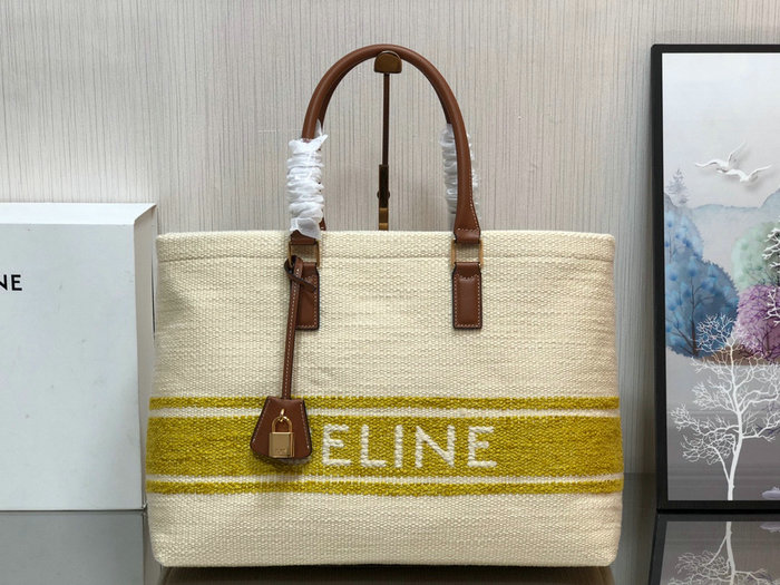 Celine Horizontal Cabas Plein Soleil Bag Yellow C190062