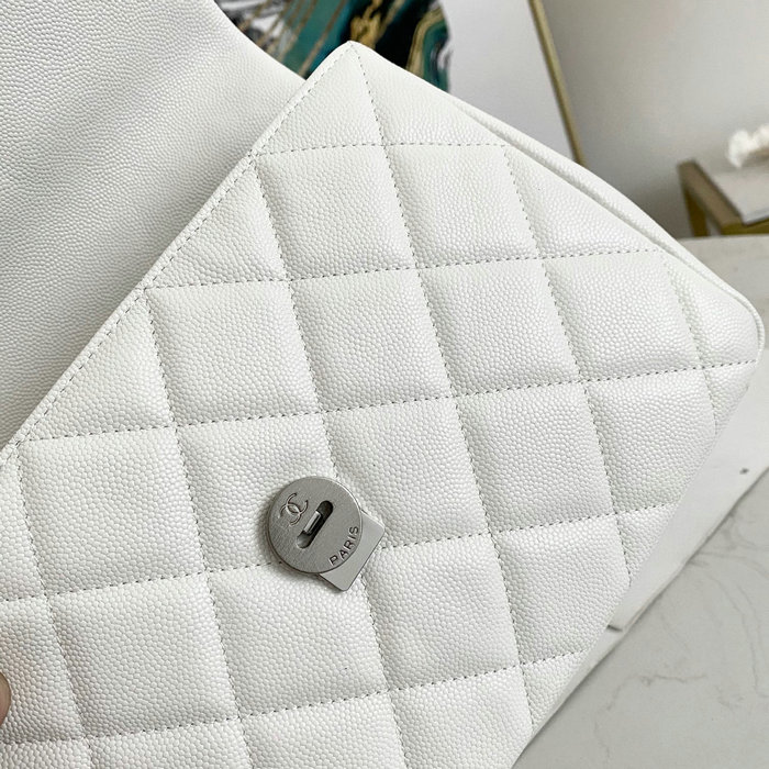 Chanel Flap Bag White AS2303