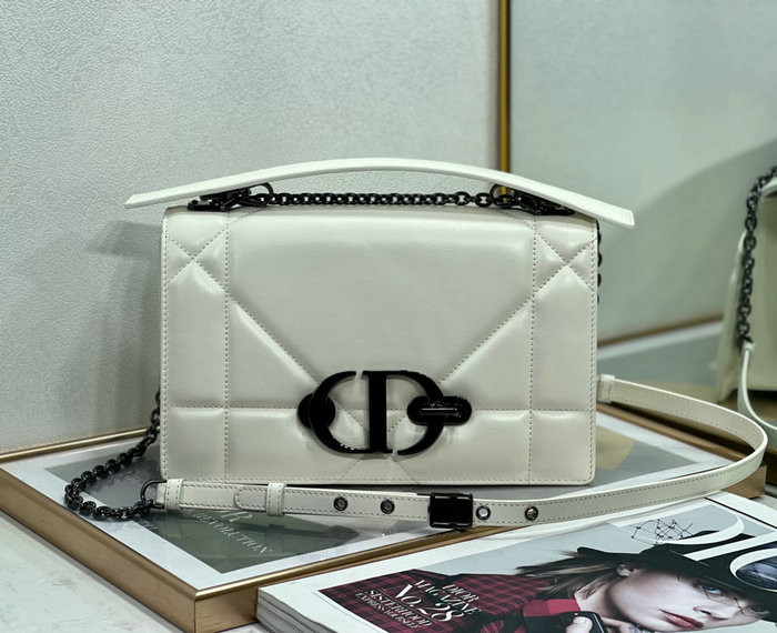 Dior 30 Montaigne Chain Bag with Handle White M9215