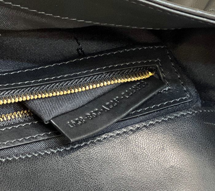 Fendi Baguette Leather Bag Black F0192