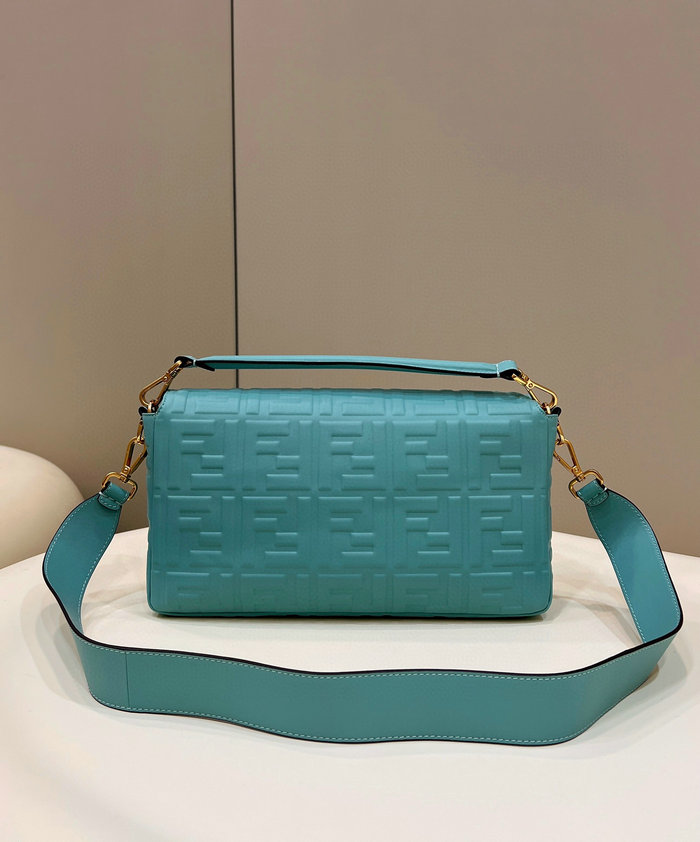 Fendi Baguette Leather Bag Light Blue F0192