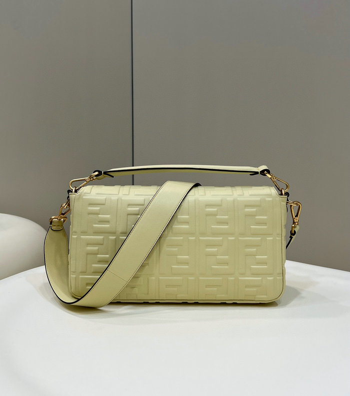 Fendi Baguette Leather Bag Yellow F0192