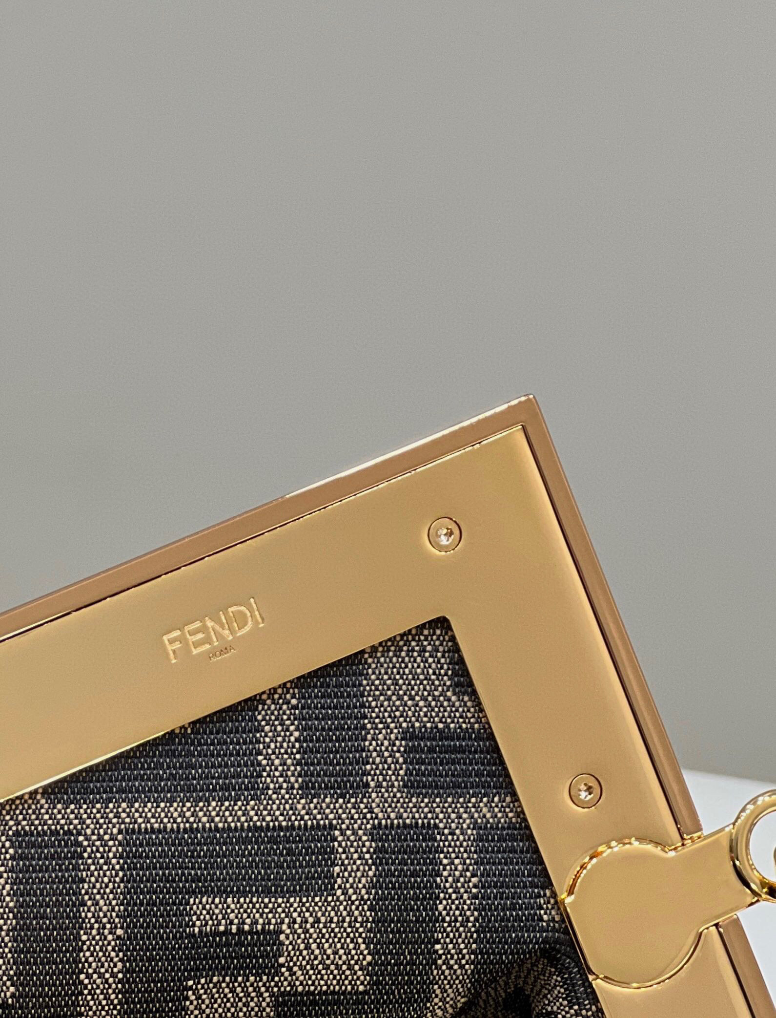 Fendi First Small braided leather bag Green F80103