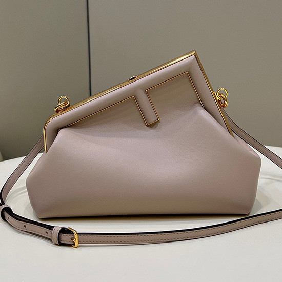 Fendi First small leather bag Beige F80018