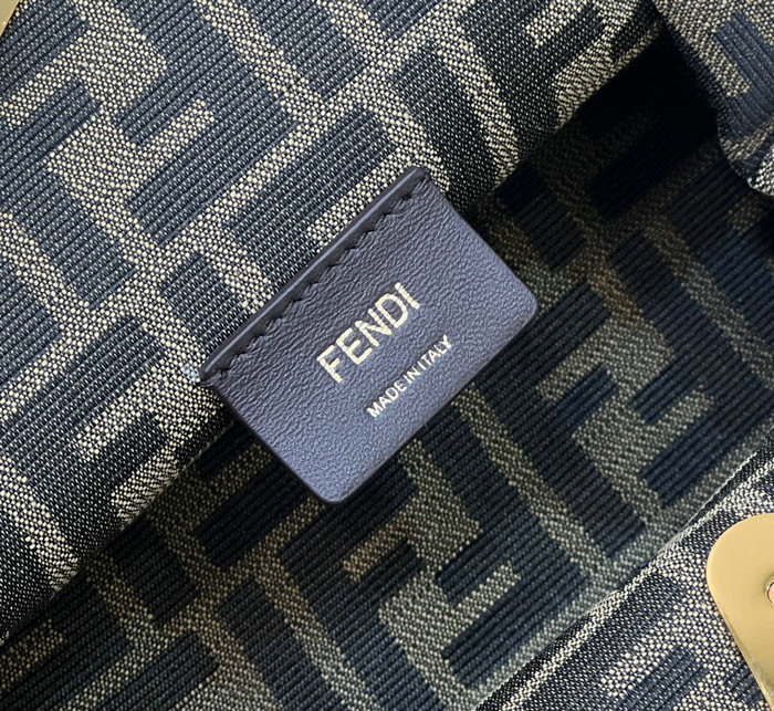 Fendi First small leather bag Black F80018