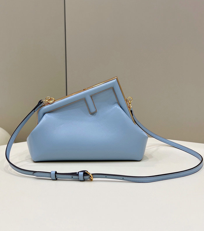 Fendi First small leather bag Blue F80018