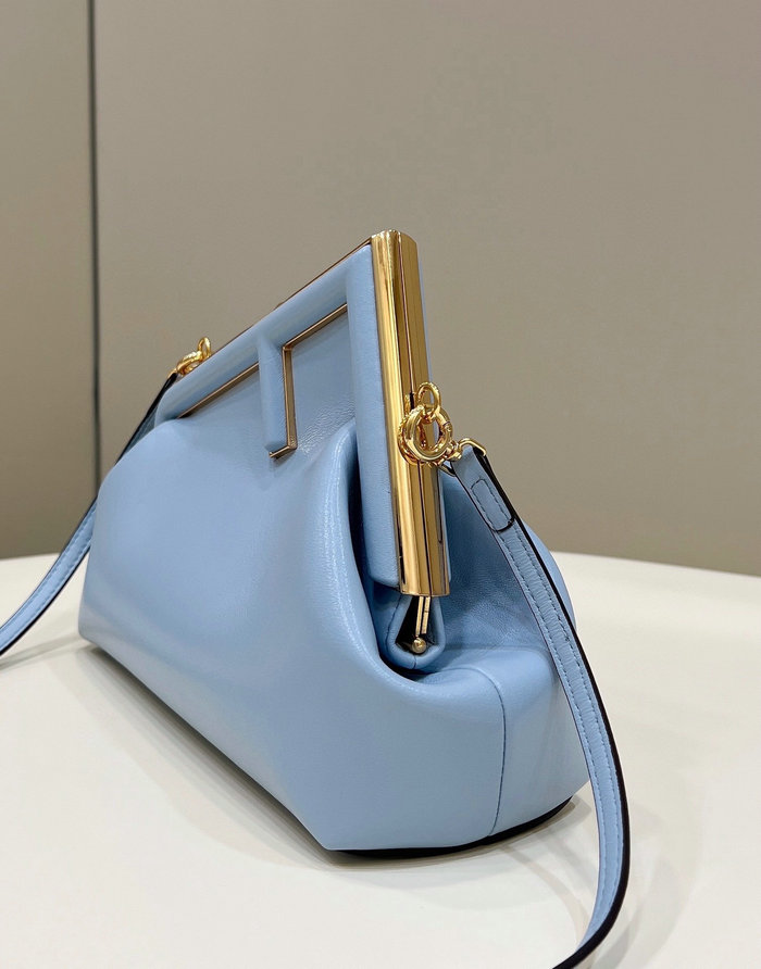 Fendi First small leather bag Blue F80018