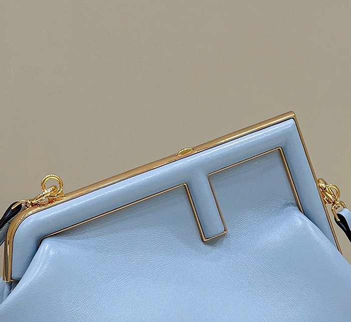 Fendi First small leather bag Blue F80018