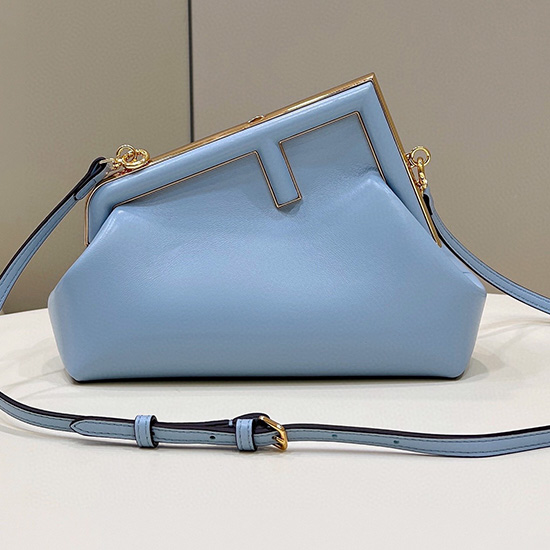 Fendi First small leather bag Blue F80018