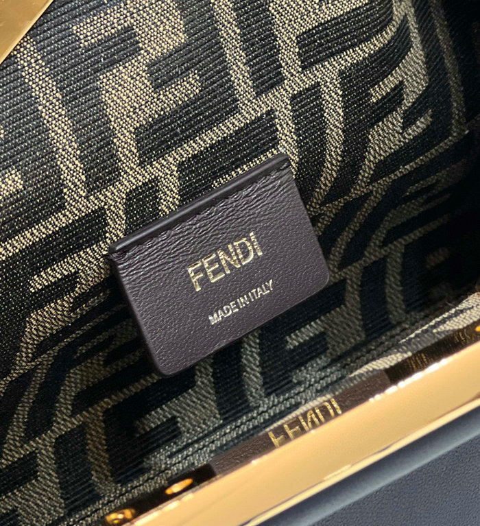 Fendi First small leather bag Navy F80018