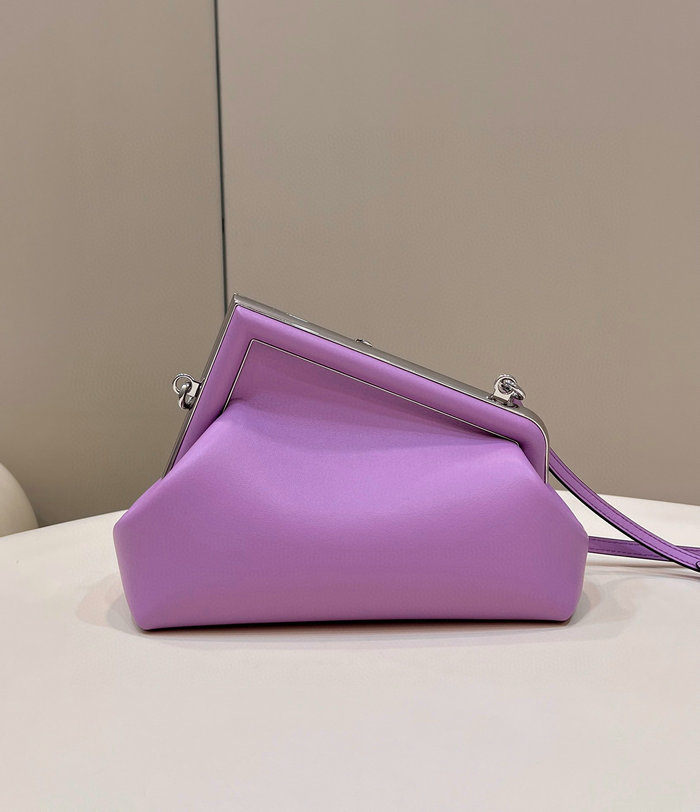 Fendi First small leather bag Purple F80018