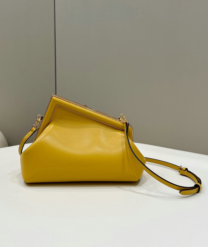 Fendi First small leather bag Yellow F80018